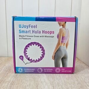 UJoyFeel Smart Hula Hoop Weighted Fitness 28 Detachable Knots Green Massage Hoop